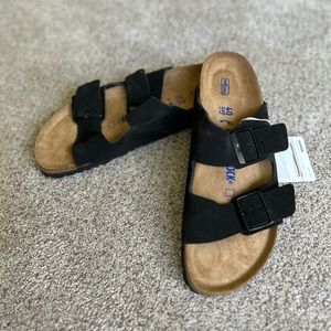 Birkenstock suede sandal- NWT Black